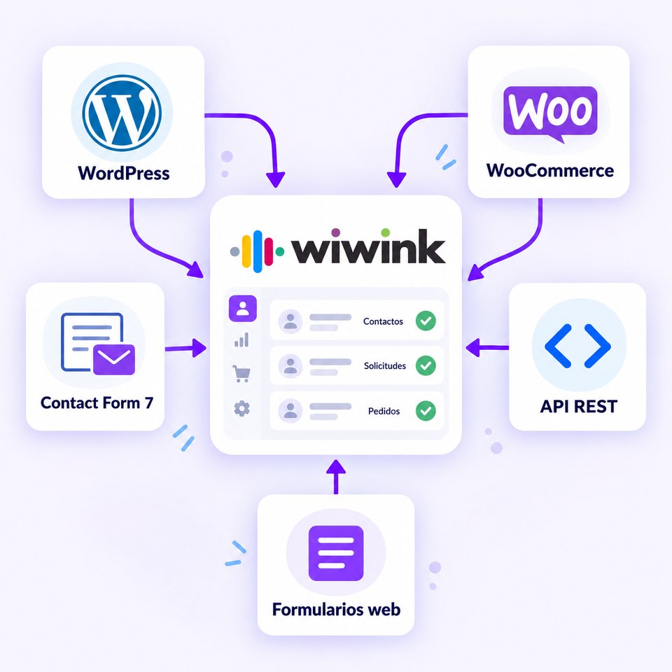 Connect your website to the wiwink CRM