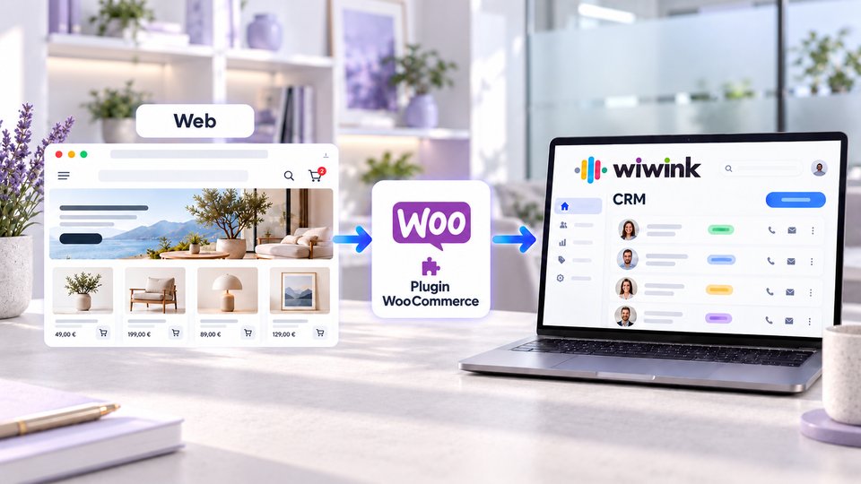 How WooCommerce connects to the wiwink CRM