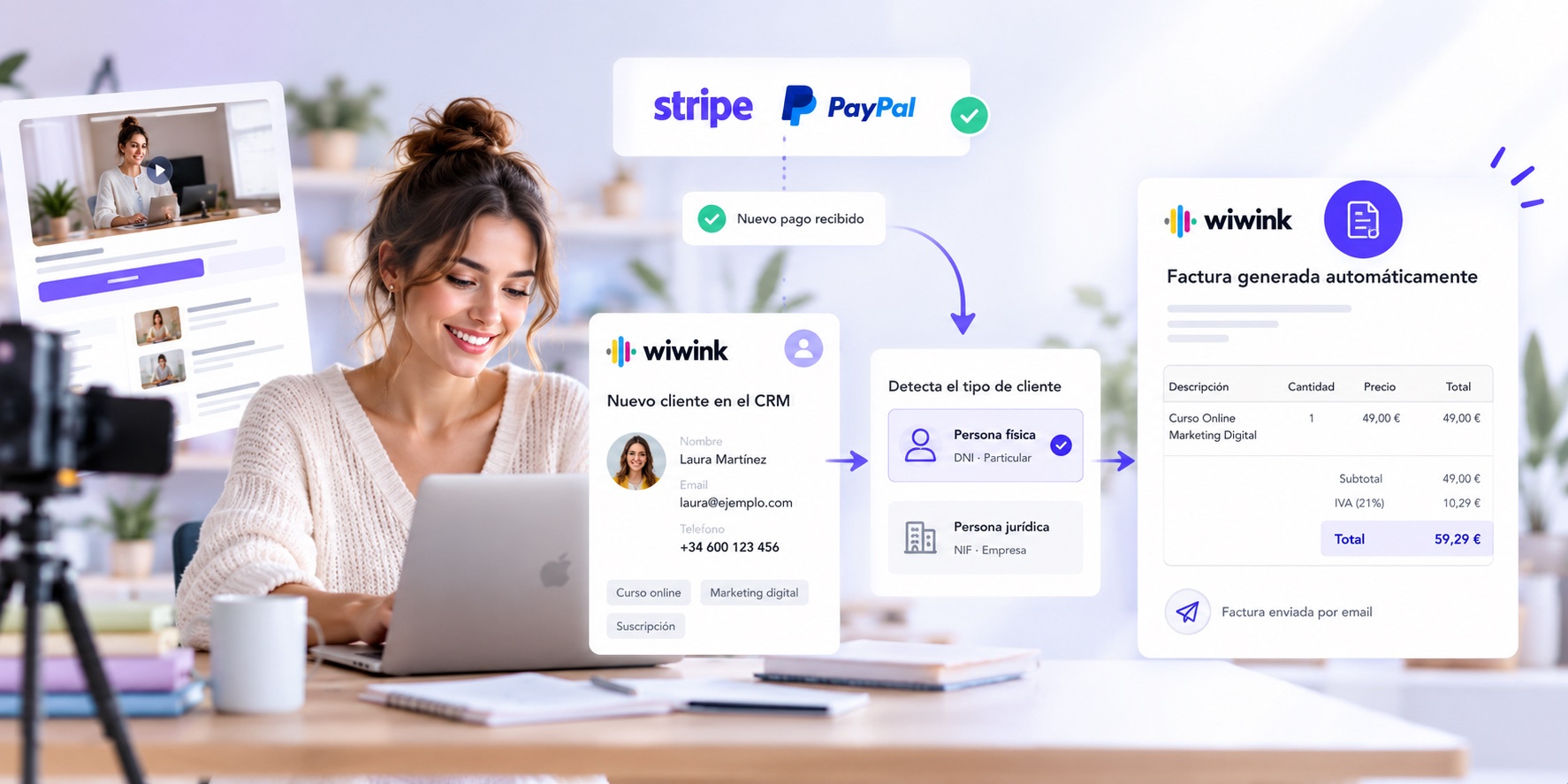 Facturación automática en wiwink