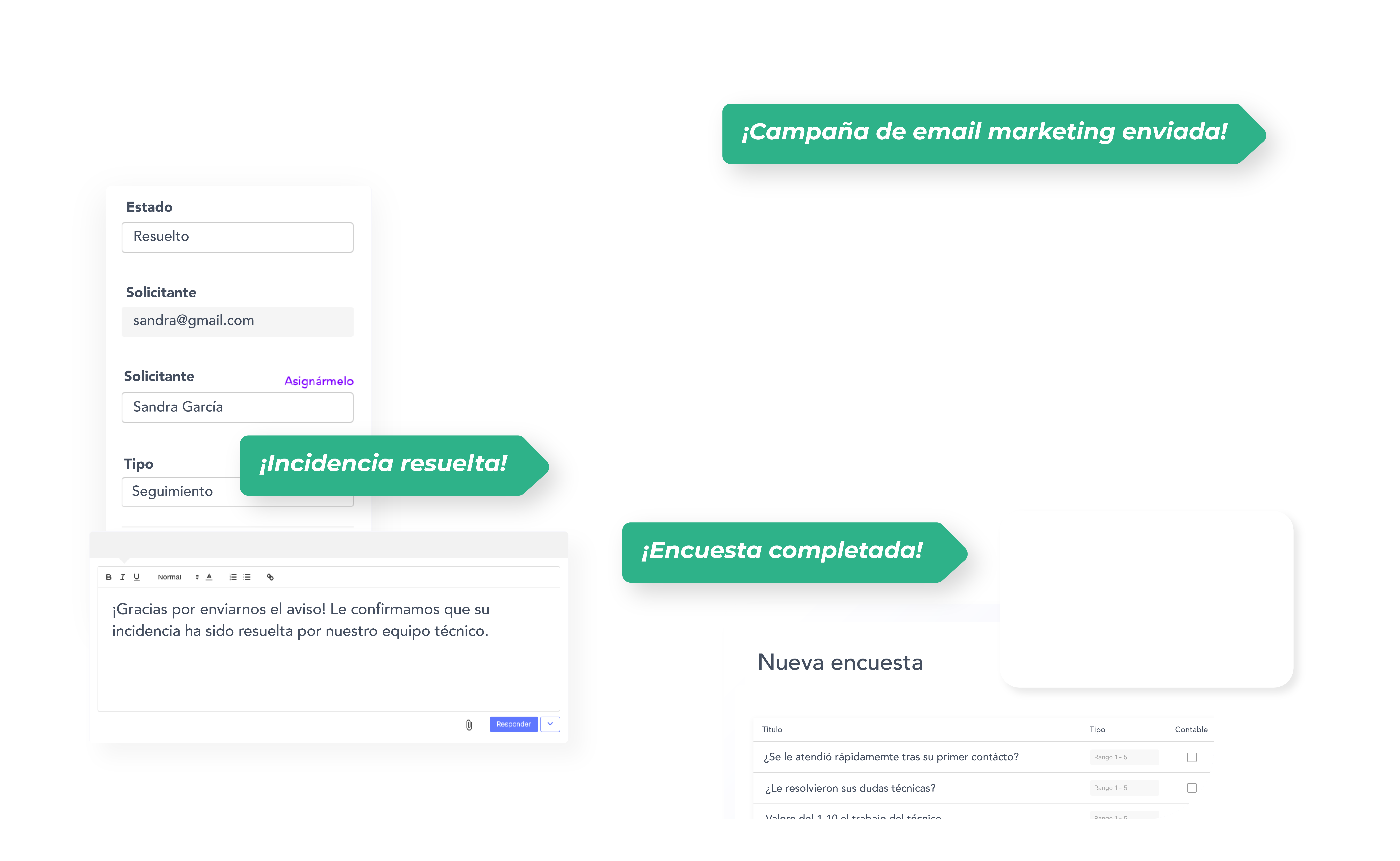 Encuestas y atención al cliente en wiwink - Hover
