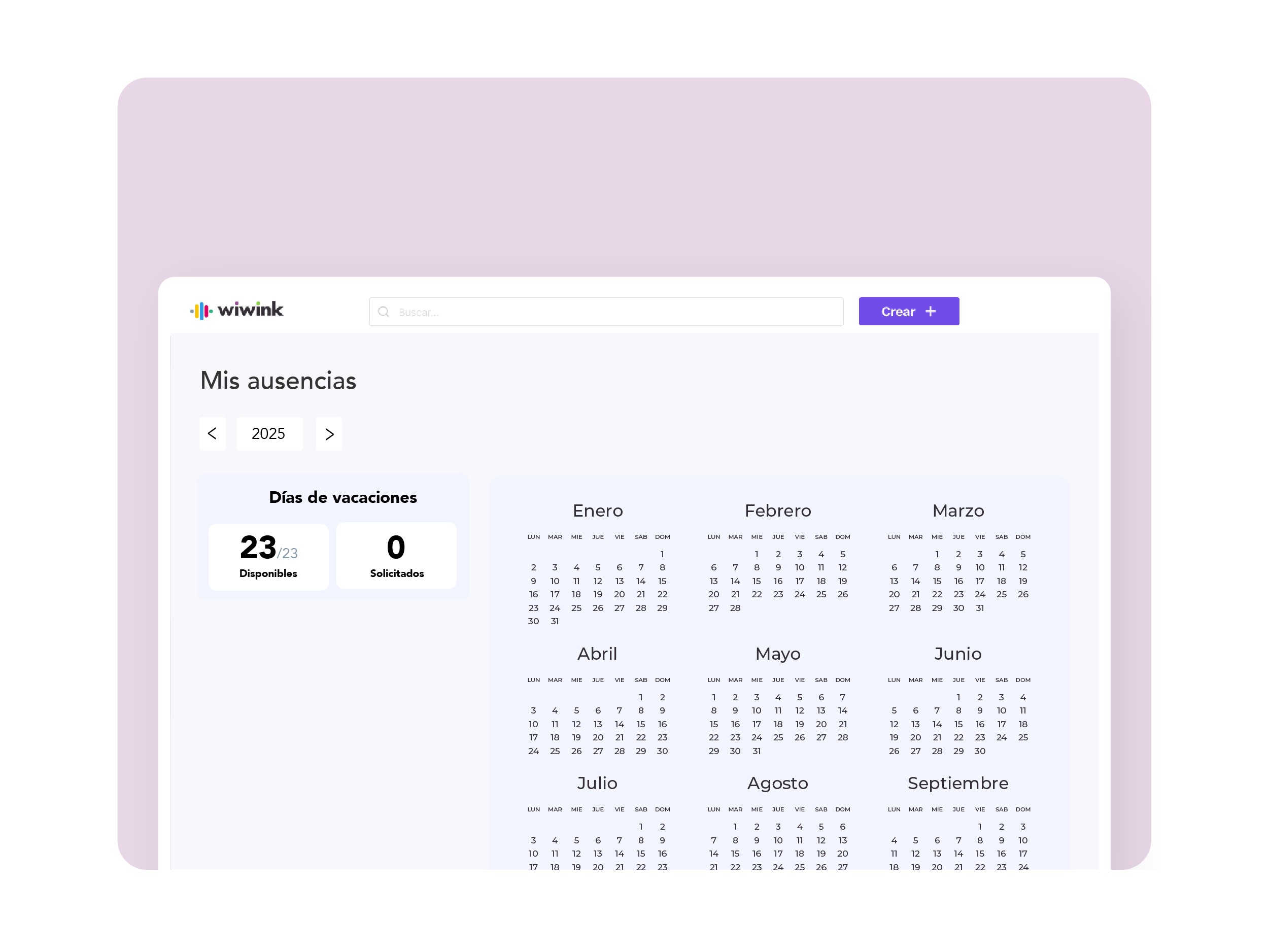 Gestión de ausencias y vacaciones
