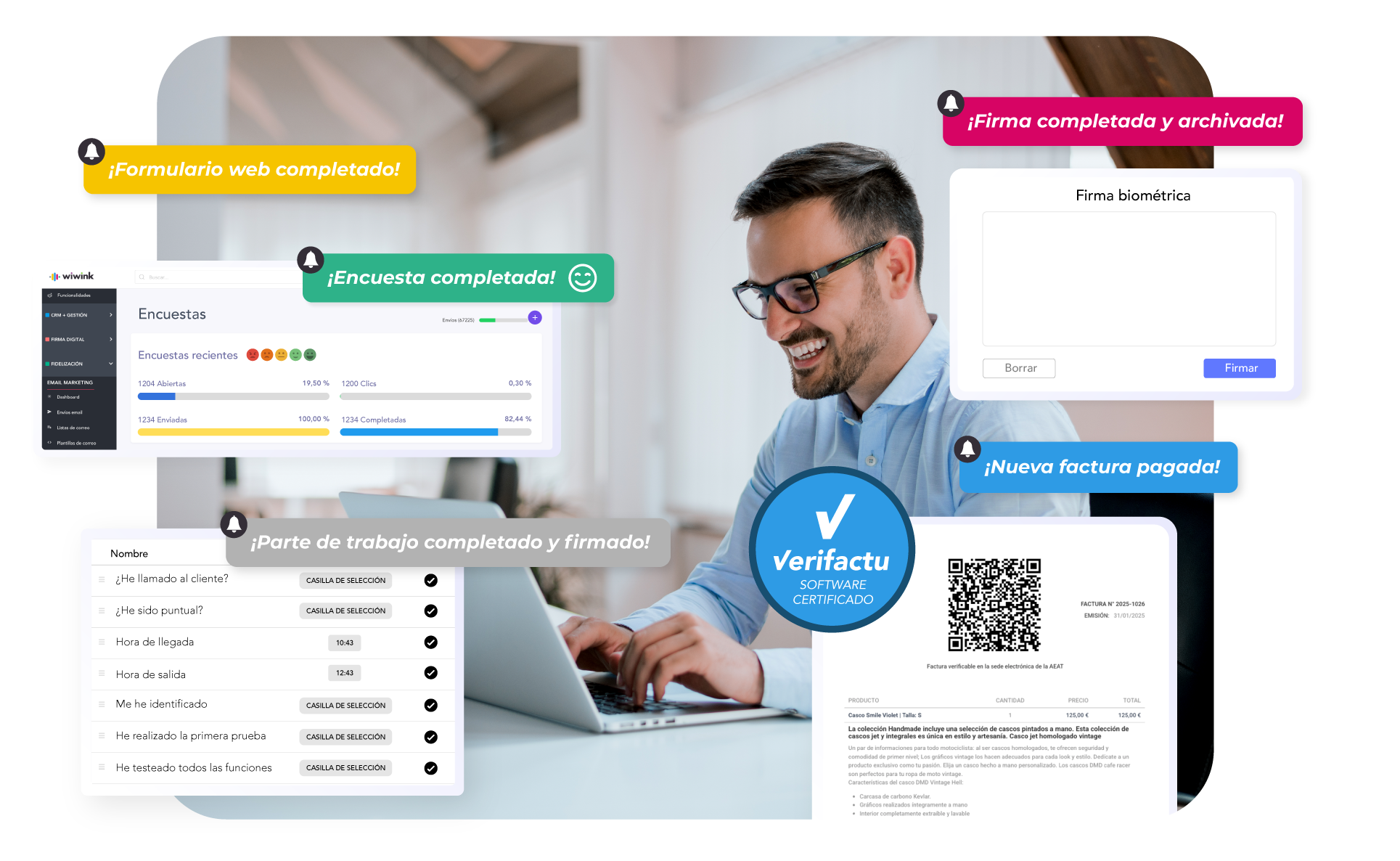Wiwink CRM + Gestión