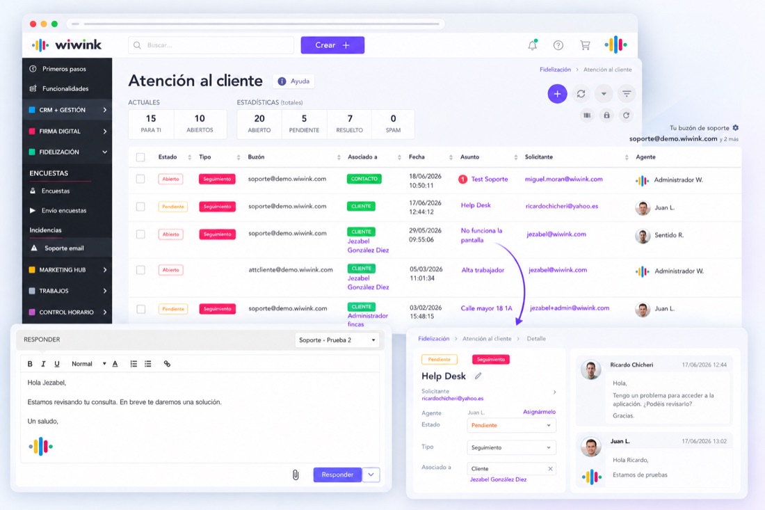 Atención al cliente wiwink - tickets y soporte