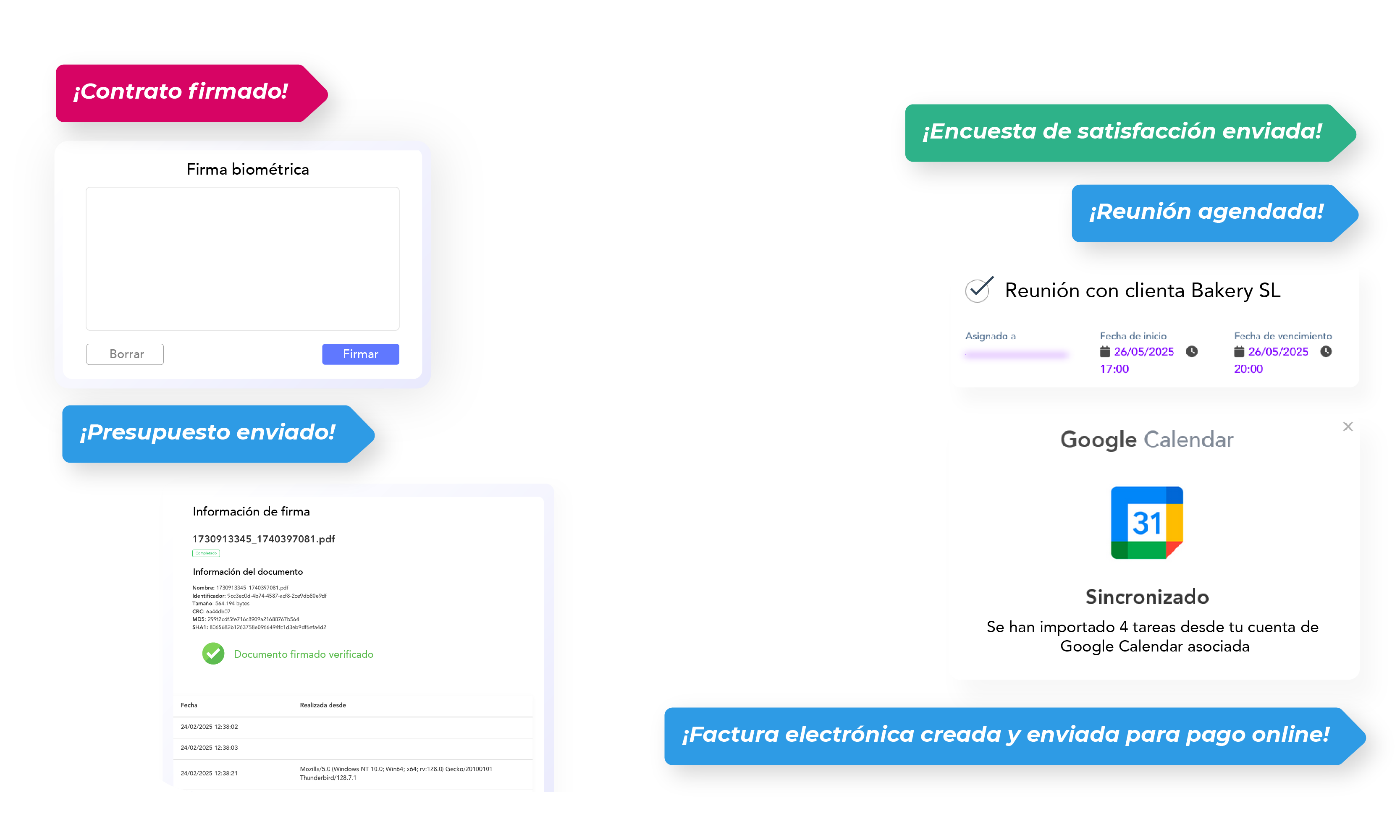 CRM Empresas de servicios - Hover